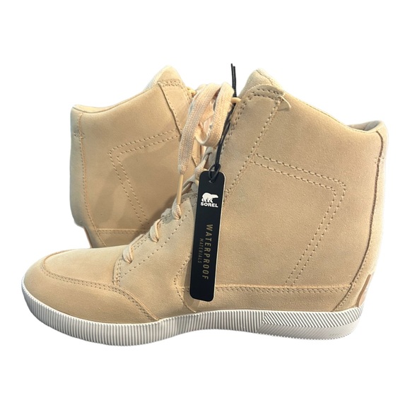 NWT SOREL Womens Out N About Wedge Suede Bootie Omega Taupe Size 11 - Picture 4 of 5